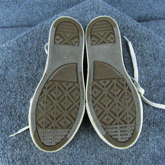 Converse Boys Sneaker Shoes Sz Y 2 Medium Athletic Black Fabric Lace Up - Picture 6 of 6